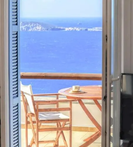 Grand Blue Terrace - Island House By Hostandros * Batsi