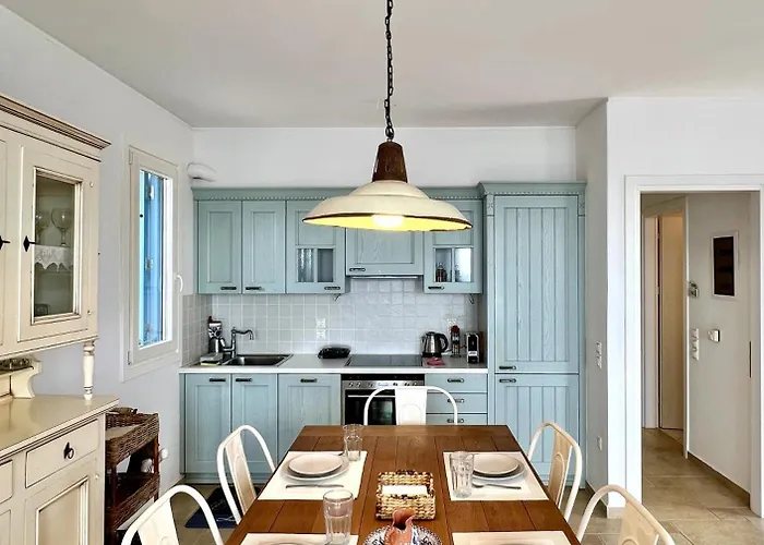 Grand Blue Terrace - Island House By Hostandros * Batsi